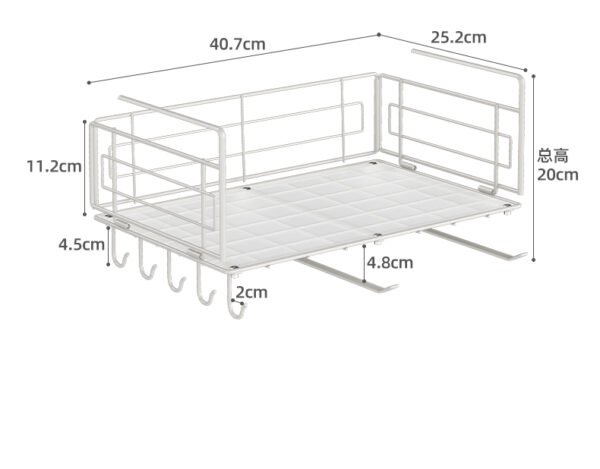 Almacenamiento colgante de cocina multiuso - Imagen 5