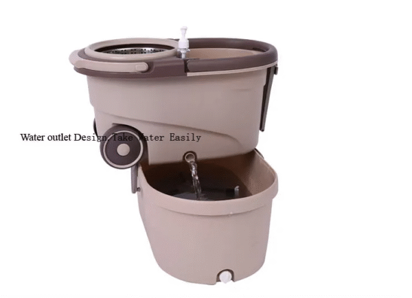 Mopa Giratoria 360° con Cubo y Ruedas – Limpieza rápida, fácil y sin esfuerzo - Imagen 9
