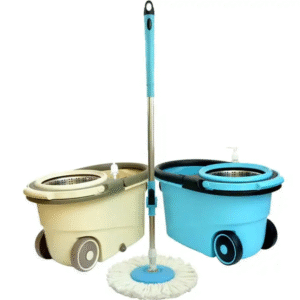 Mopa Giratoria 360° con Cubo y Ruedas para limpieza rápida y fácil