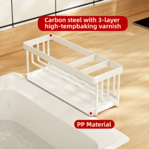 Dispensador de lavalozas esponjas y vasos para cocina, organizador compacto y resistente