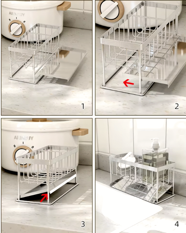Dispensador para esponja y lavalozas de metal - Imagen 5